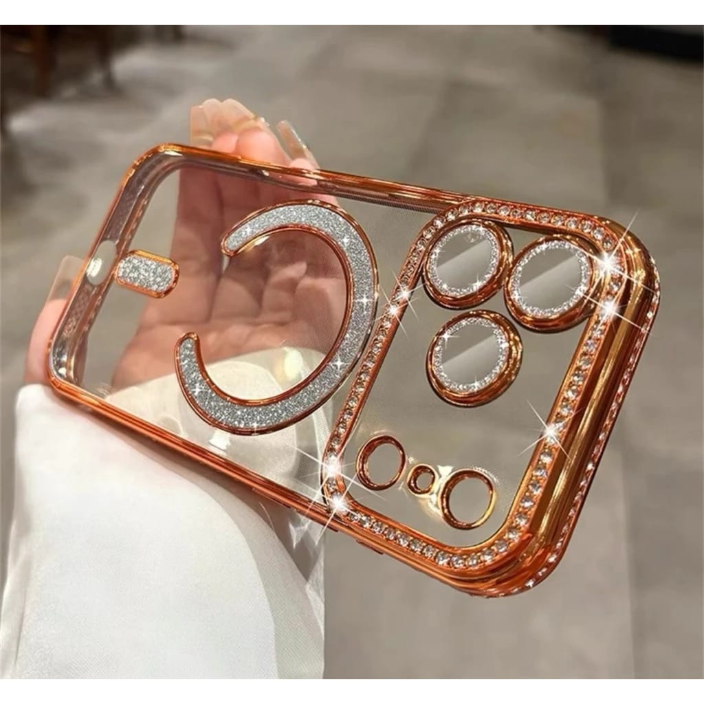 LUXURY DAIMOND BLING MEGSAFE CASE FOR IPHONE 17 PROMAX