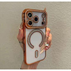 LUXURY DAIMOND BLING MEGSAFE CASE FOR IPHONE 17 PROMAX