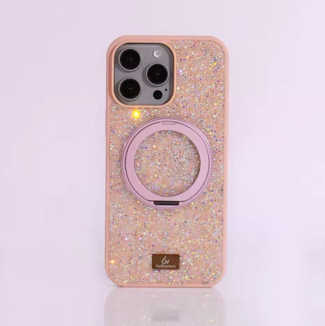 DAIMOND GLITTER MEGSAFE    CASE FOR IPHONE 17 PROMAX