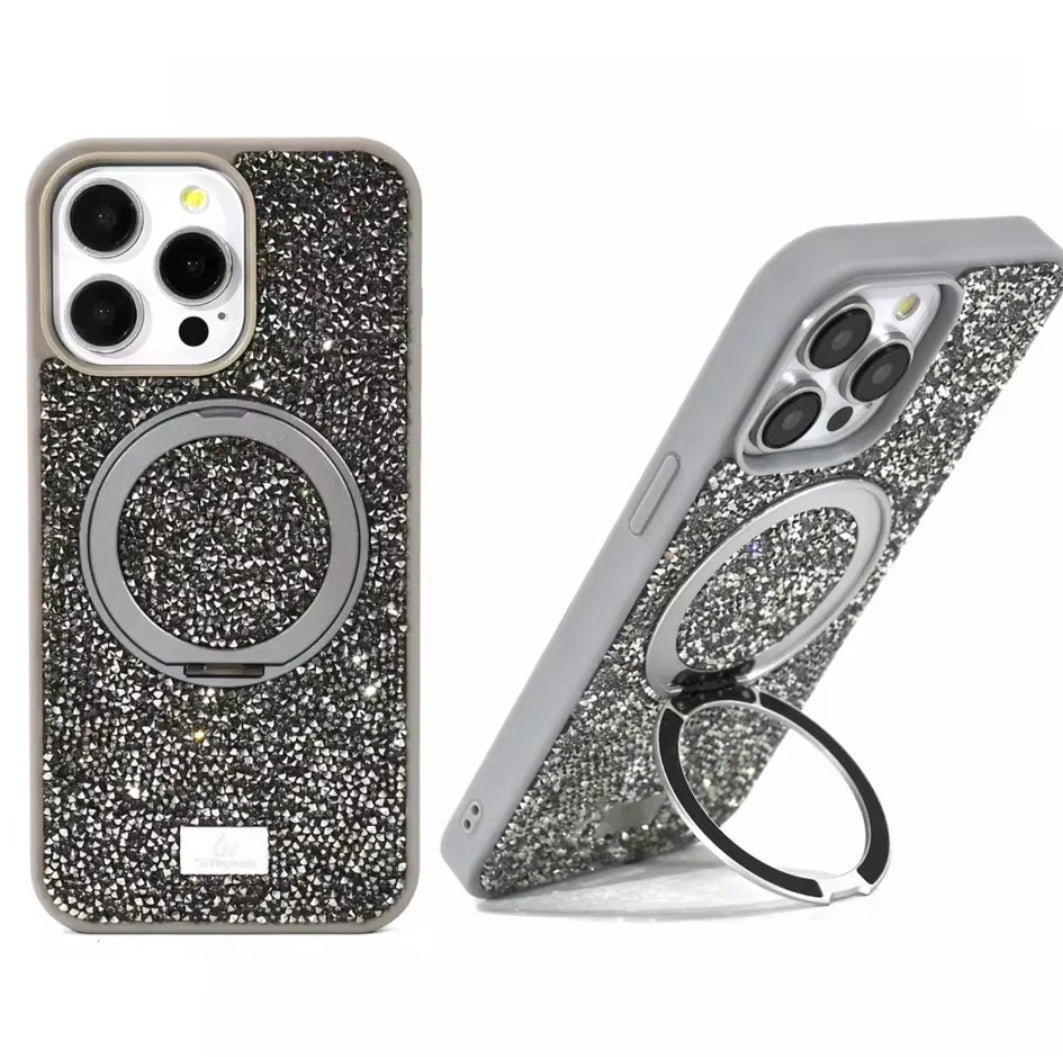 DAIMOND GLITTER MEGSAFE    CASE FOR IPHONE 17 PROMAX