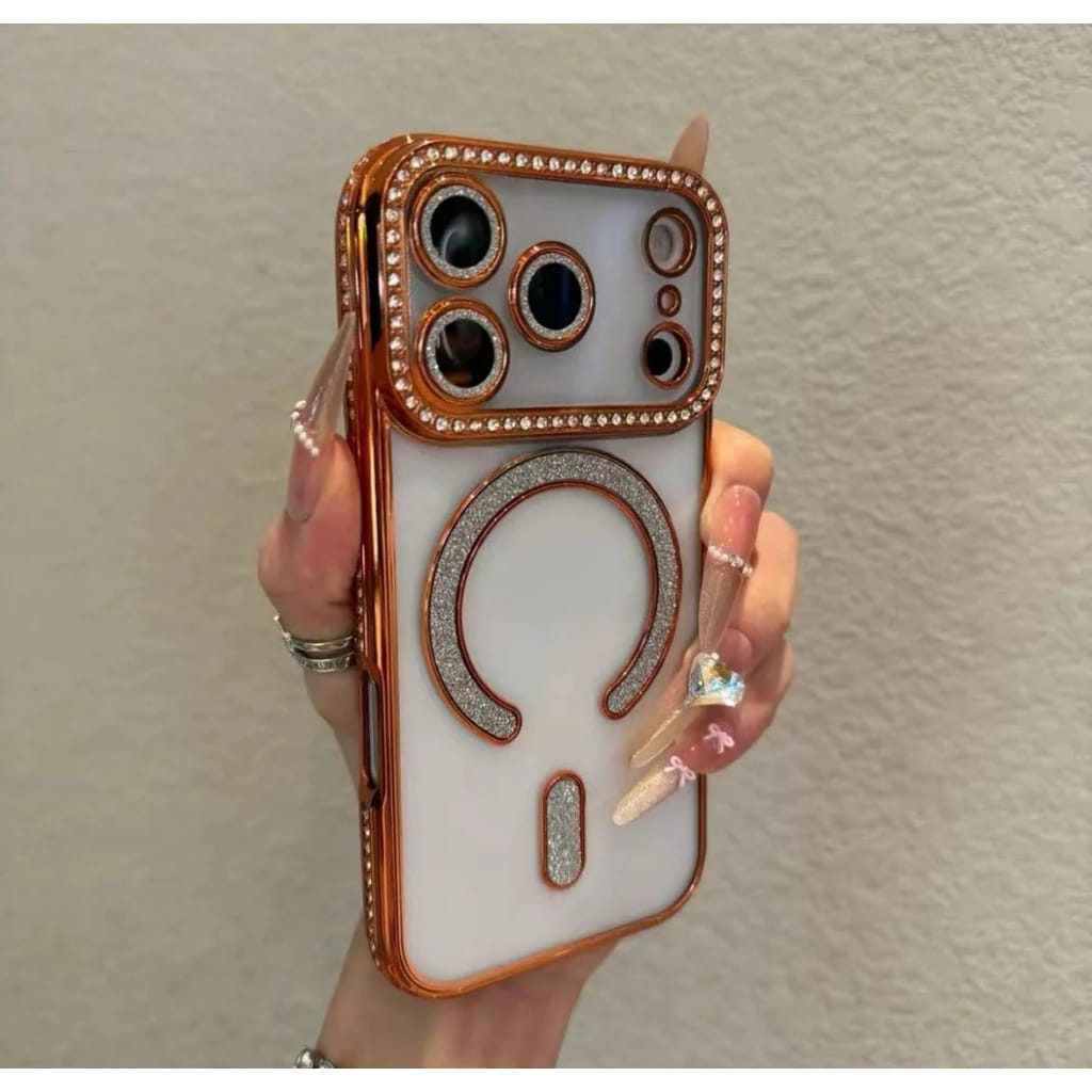 LUXURY DAIMOND BLING MEGSAFE CASE FOR IPHONE 17 PROMAX